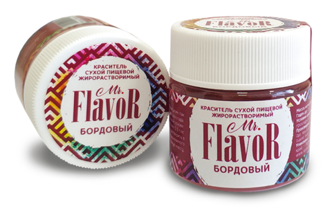 Краситель сухой жирорастворимый бордовый Mr.Flavor 