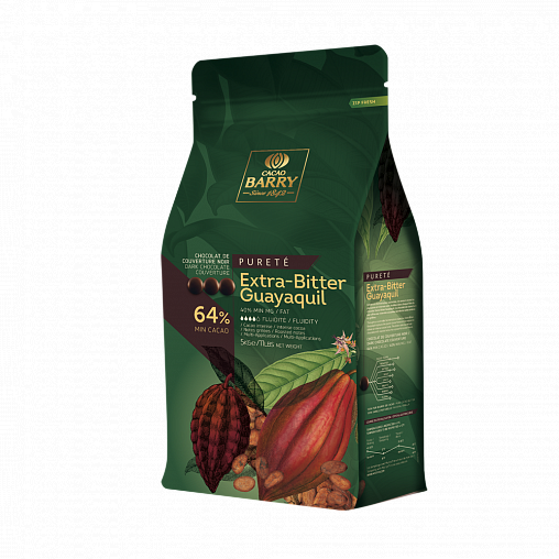 Barry Callebaut Темный шоколадный кувертюр Extra-Bitter Guayaquil 64%
