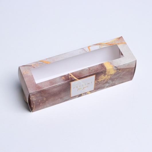 Коробка для макаронм Present (мрамор) 18 х 5.5 х 5.5 см