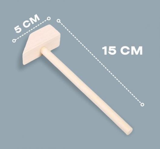 Деревянный молоточек 15 × 5 × 2 см