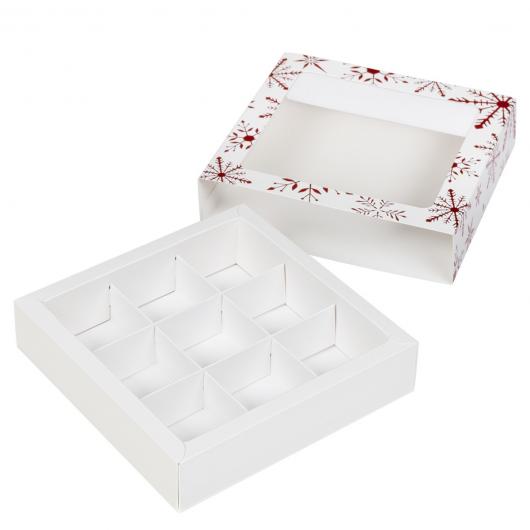 Коробка для конфет «Метелица», 13,8 х 13,8 х 3,8 см (9)