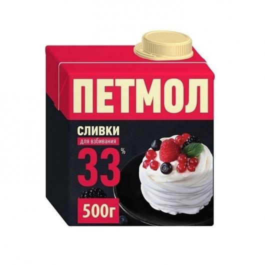 Сливки Петмол 33% 0,5л